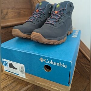Columbia Newton Ridge waterproof Hiking Boot men's Size 10 Blue